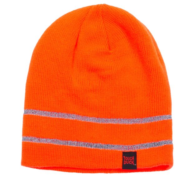 Acrylic Knit Cap with Reflective Stripe Thumbnail