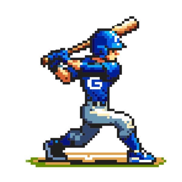 Baseball Pixel Man Thumbnail